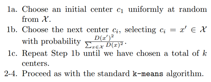 k-means++ algorithm